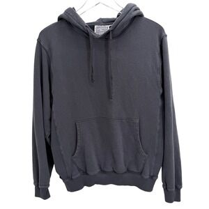 Jungmaven Montauk Hooded Sweatshirt Mens S Hemp Organic Cotton Blue Grey Hoodie